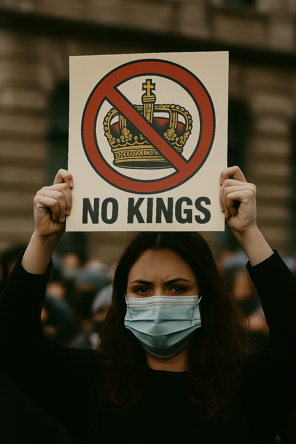 No Kings Yard Sign - 12”x12”