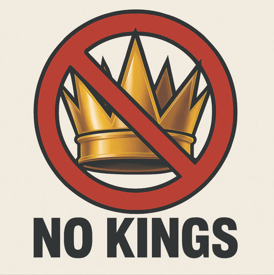 No Kings Vinyl Stickers - 3”x3”
