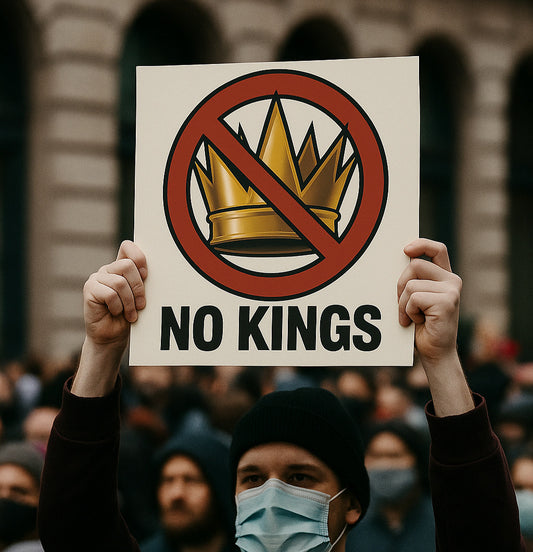 No Kings Yard Sign - 12”x12”
