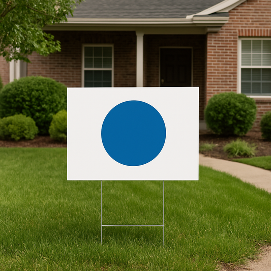 Blue Dot Yard Sign