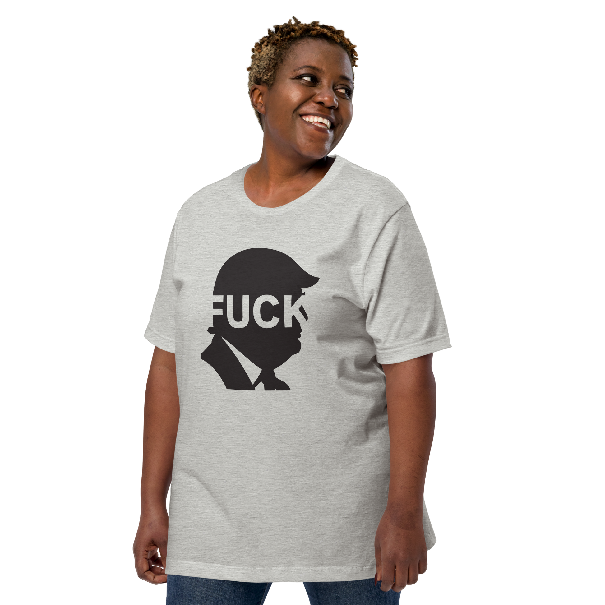 FDT Silhouette Tee Athletic Heather angled front mockup
