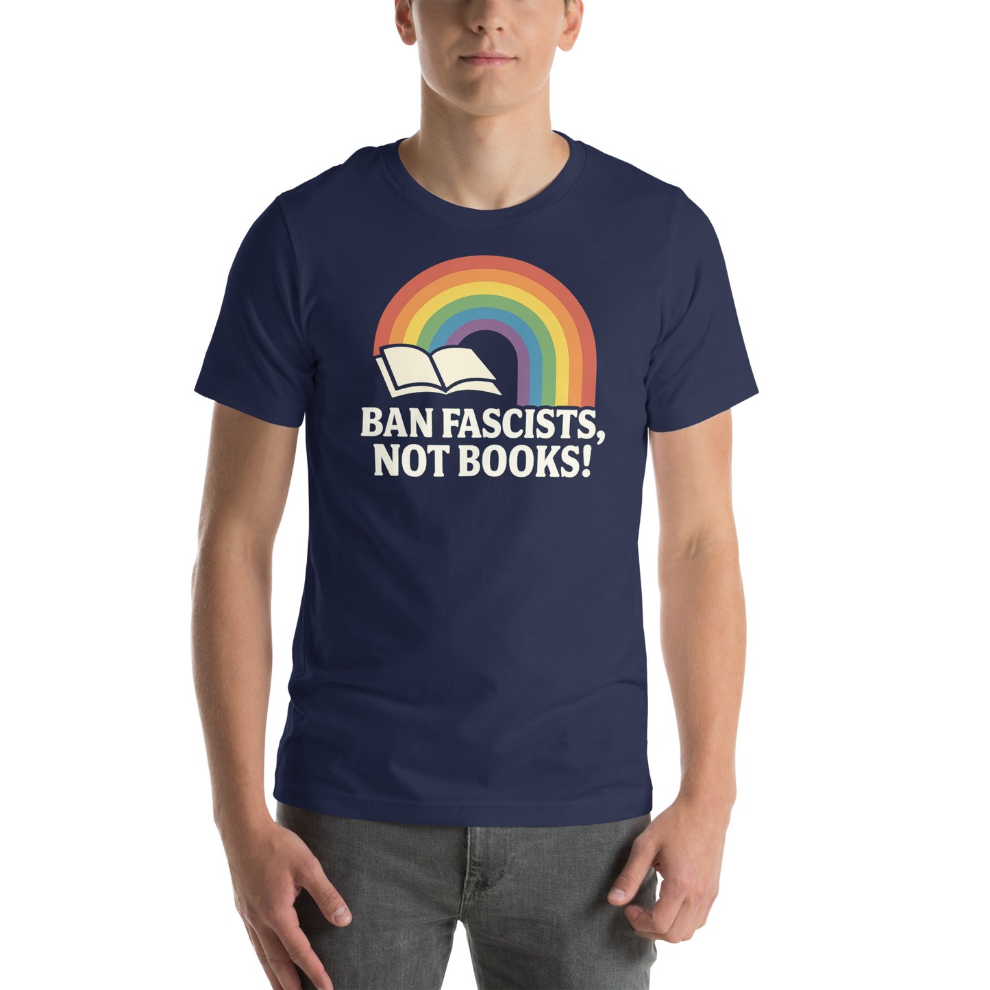 Ban Fascists navy tee from 8647 NOW