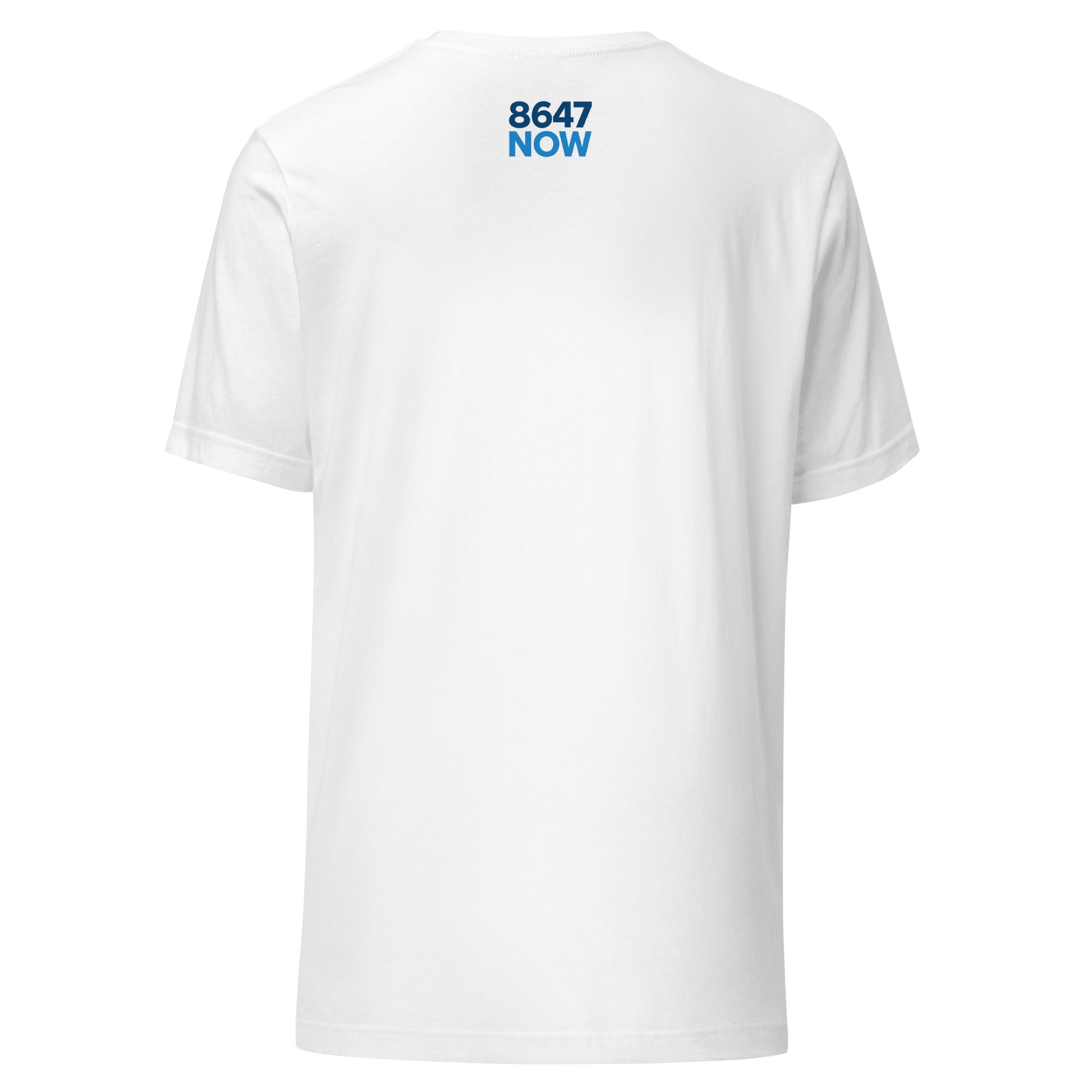 FDT Silhouette Tee — White back mockup from 8647 NOW